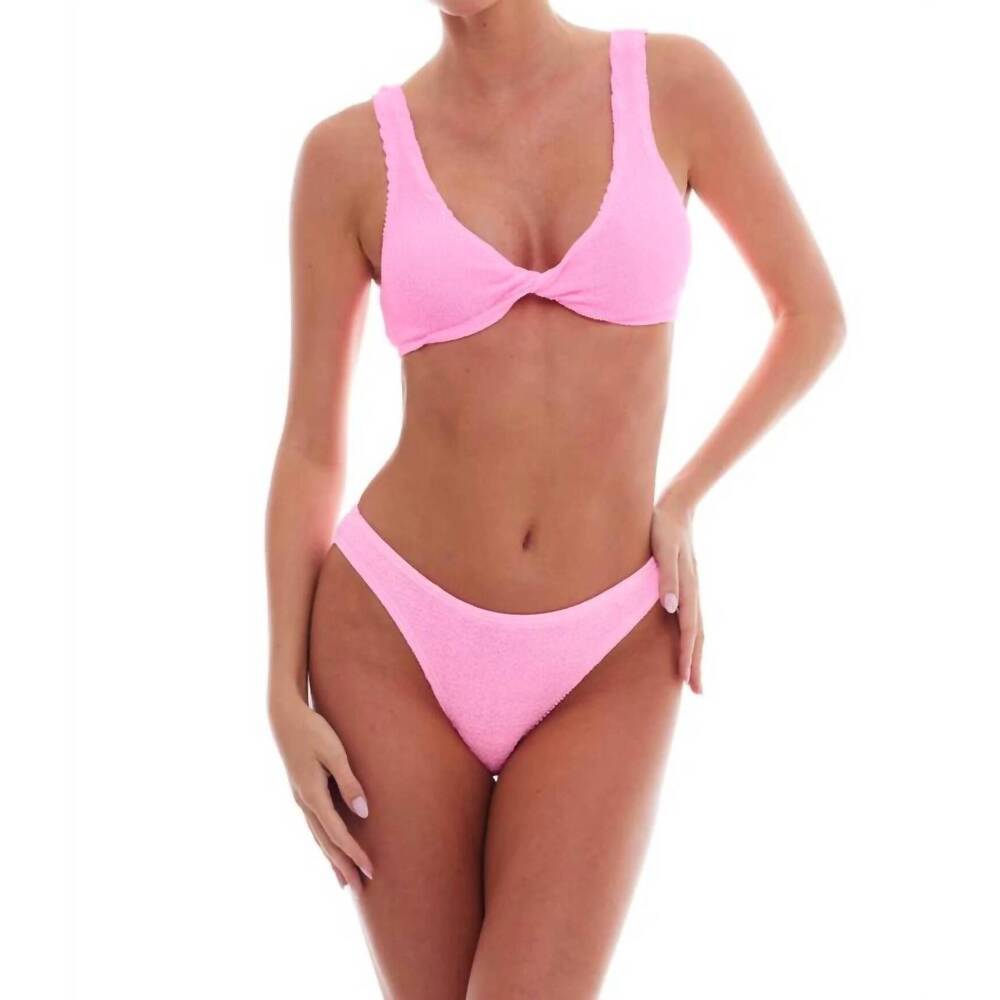 NEW LOVE & BIKINIS antigua bikini top in pink
